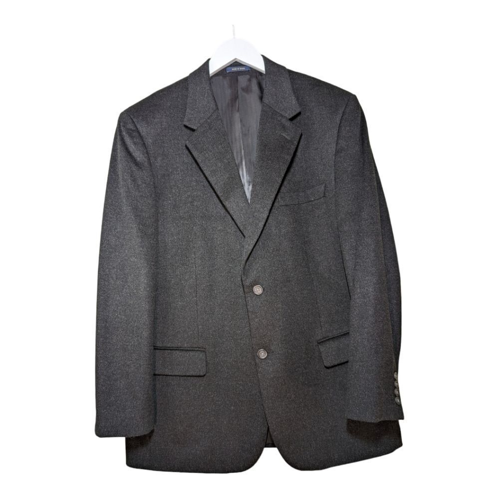 Cashmere Blazer sport coat grey wool silk cashmere‎ Club Room 44r